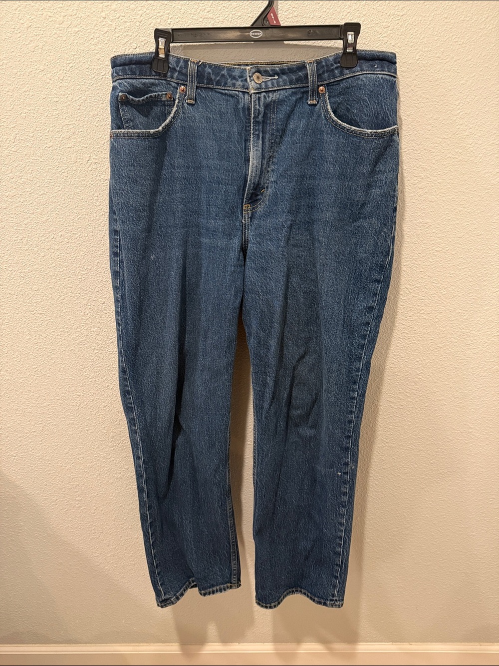 Abercrombie & Fitch Women's Straight-Leg Blue Jeans
